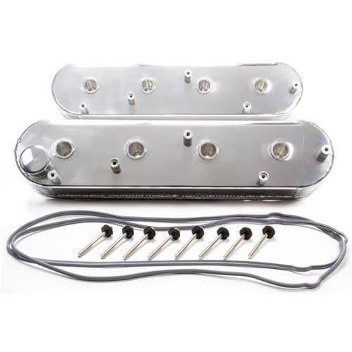 Fabrcated Valve Covers, LS Polished, with Coil Mounts RPC - R6142POL