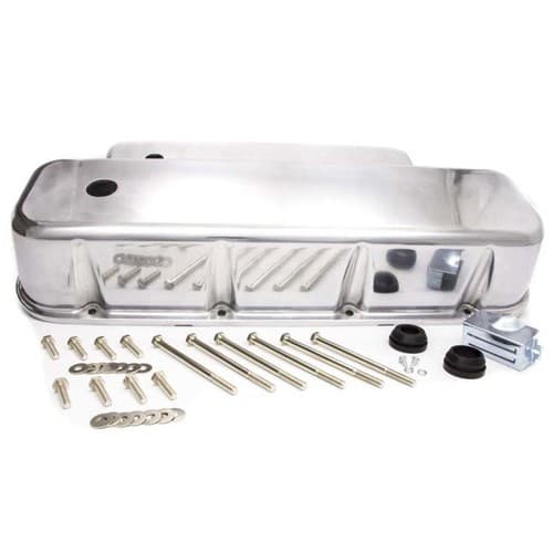 Cast Valve Covers, BBC Tall Polished Aluminium with Holes RPC - R6330-2