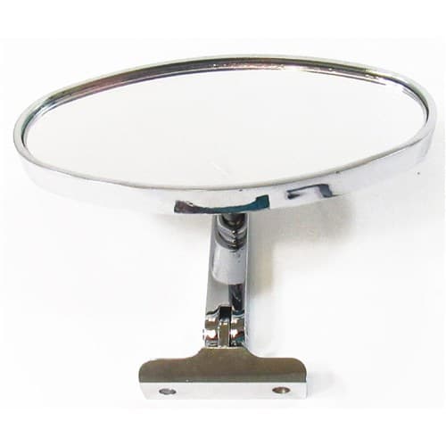 Chrome Steel 5 Oval Interior Mirror, Screw on Style RPC - R6616