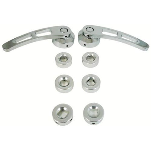 Chrome Aluminum Door Handle 4-1/4" Long RPC - R8406