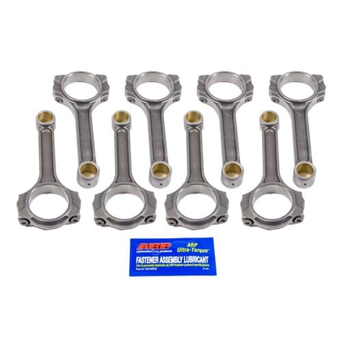Chev S/B I-Beam 6.0 C/Rod Set Bushed 7/16 ARP 2000 Bolts Scat - 2-ICR6000-7/16A