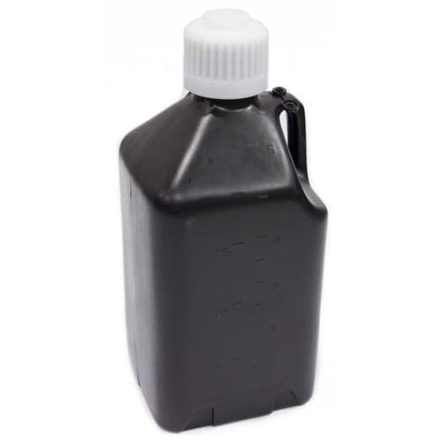 5 GAL/18.9L Utility Jug Square Black 9.5" x 9.5" x 21" Single Scribner - 2000K