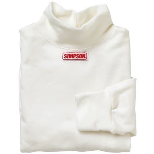 7OZ Underwear Top Large Long Sleeve White SFI Fia Simpson - 20000L