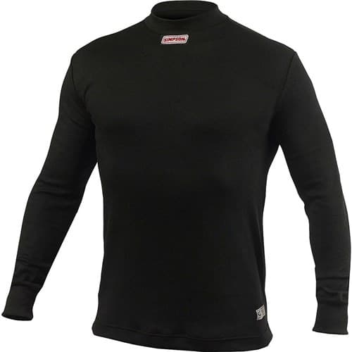 Carbonx Top Black - Large Underwear - SFI - Long Sleeve Simpson - 20600L