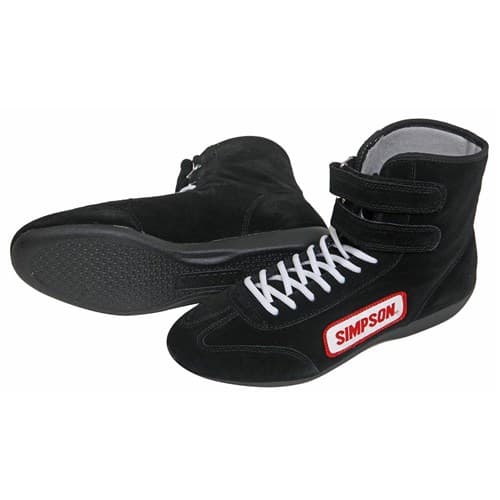 Hightop Shoe 11 Black - SFI-5 - Driving Boot Simpson - 28110BK