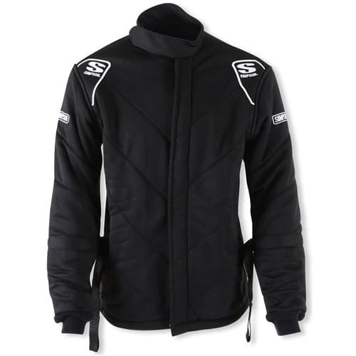 6G SFI-20 Black Jacket Large W/ Arm Restraints Simpson - 4802354