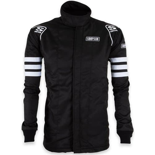 2 Layer Jacket Medium Black SFI-5 No Arm Restraints Simpson - C402212