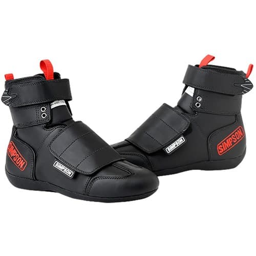 SFI-20 Drag Shoe 7 Black - Driving Boot Simpson - RT700BK
