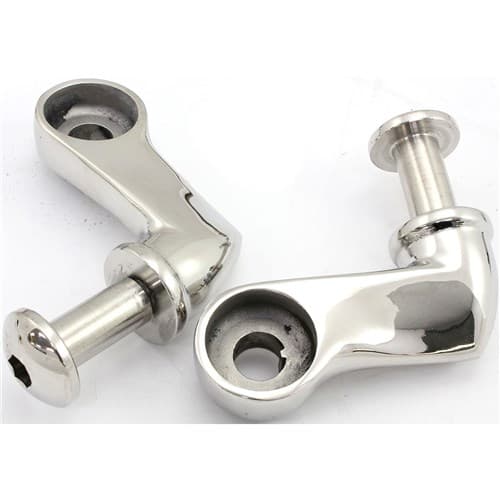 GT2 Polish S/S Lower Shock Mounts Keyed Socal - 001-60643