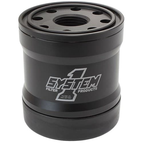 Billet BLK Spin on Oil Filter Metric Thread Kit 3" x 3-3/4" System One - 210-314B