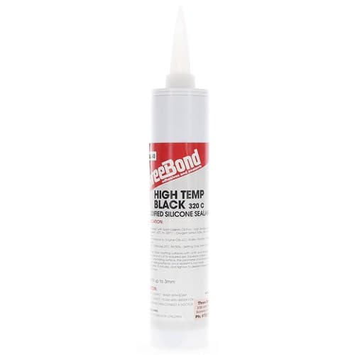 High Temp RTV Silicone -Black- 300ml Cartridge TB1207B-340