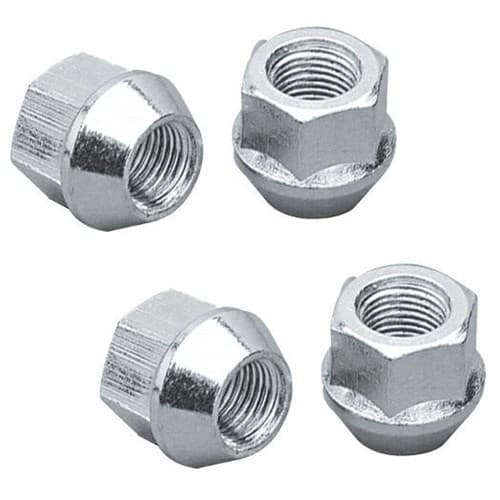 Bulge Open End Acorn Nuts (4) 1/2" Zinc Plated 3/4 Hex Topline - C1304B-4