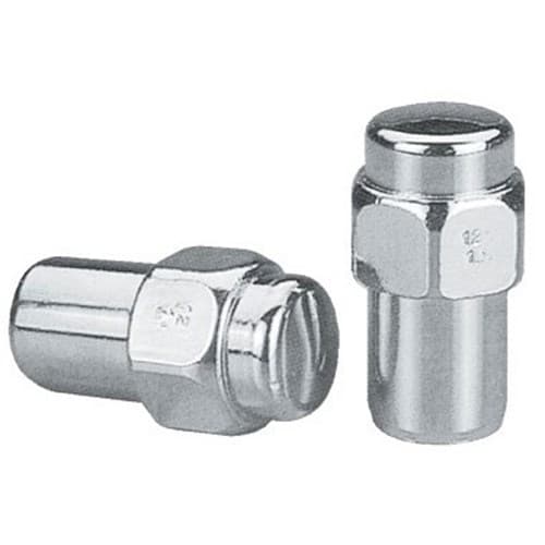 Chrome Mag Wheel Nuts (4) 1/2" R.H. Auto Drag .750 Shank Topline - C8204-4