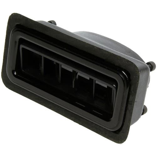 Black Anodis Streamline Louver Rect 1.75x4.875 BLK Alum Trim Vintageair - 490622
