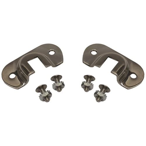 1928-32 Firewall Support Rod Brackets Polish S/S Kit PR Vintique - B-8140/41-SS