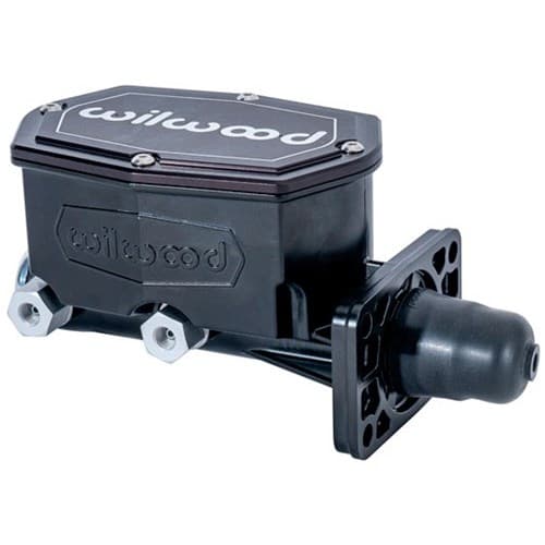 Compact Tandem M/Cyl, Mopar 4-BOLT, 1-1/8" Bore, No P/Rod Wilwood - 260-16793-BK