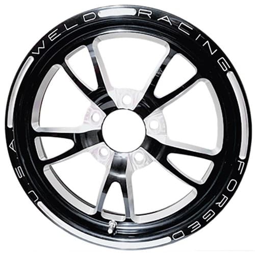 15x3.5 Full Throttle 1.75" B/S Black 5x4.75" 1 Piece Rim Weld - 782B-15274