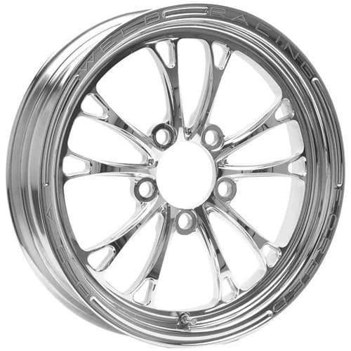 V-Series 15x3.5" Polished 5x4.50", 2.25" B/S, 1-Piece FR Weld - 784P-15202