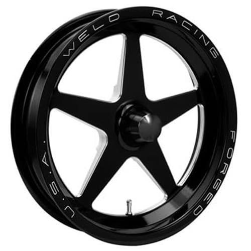 Aluma Star 17x3.5" Black 1.75 BS, Strange Spindle Mount Weld - 788B-17001