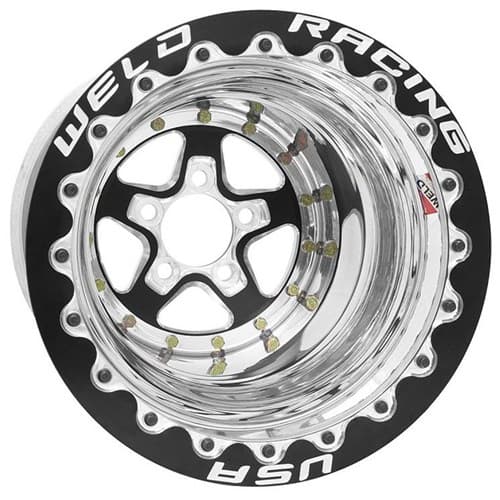 Alumastar 15"x8"5x4.75"BC 3"BS M/T SBL Black Centre Weld WE88B508276F