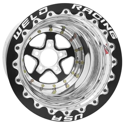 Alumastar 15"x8"5x4.75"BC 4"BS M/T SBL Black Centre Weld WE88B508278F