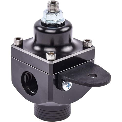 Large 2 Port Fuel Reg Black -10 in, 2 X -8 Out, 4-12 PSI Magnafuel / MP-9833-BLK