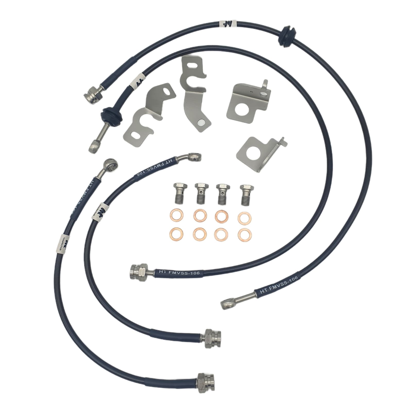 Porsche 991 Turbo/GT3 981 GT4 Hosetechnik Braided Brake Hose Kit