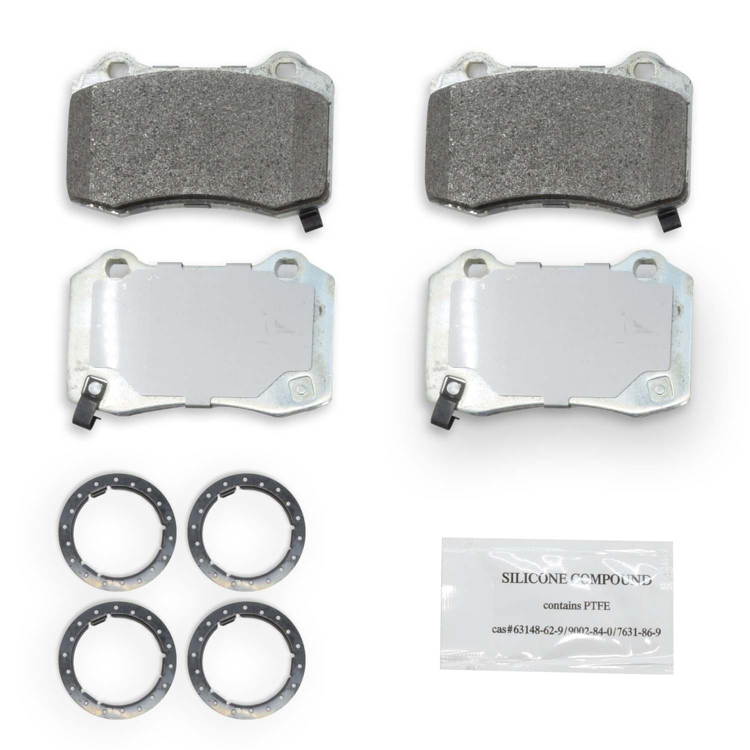 NRS Brakes 4x4 Heavy Duty Brake Pads  Jeep SRT / FPV 4pot 4x4 Heavy Duty Brake Pads REAR - NRS Galvanised Brake Pads