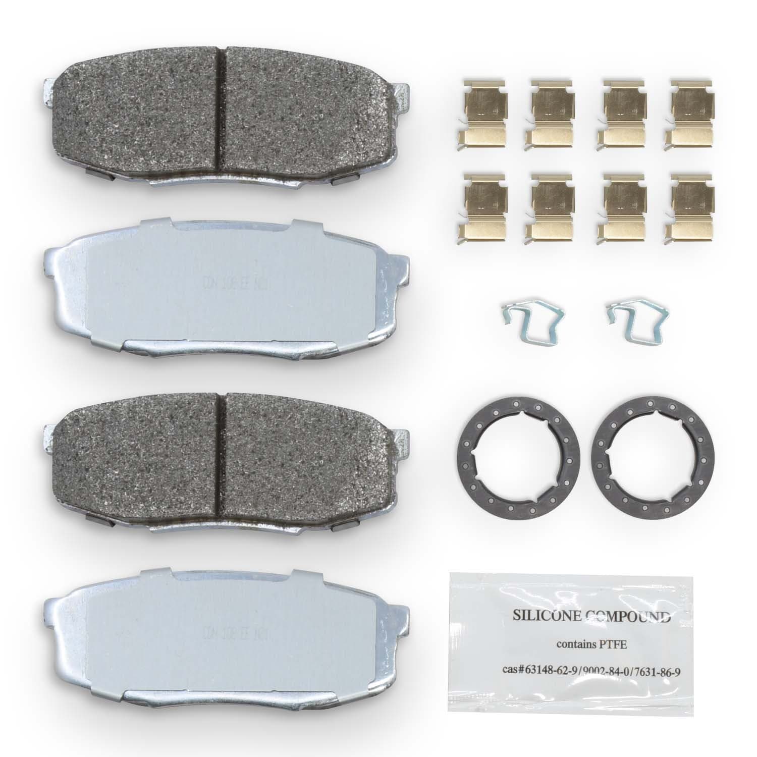 NRS Brakes 4x4 Heavy Duty Brake PadsC1377:C1420  Toyota Landcruiser 200 Series 4x4 Heavy Duty Brake Pads REAR - NRS Galvanised Brake Pads