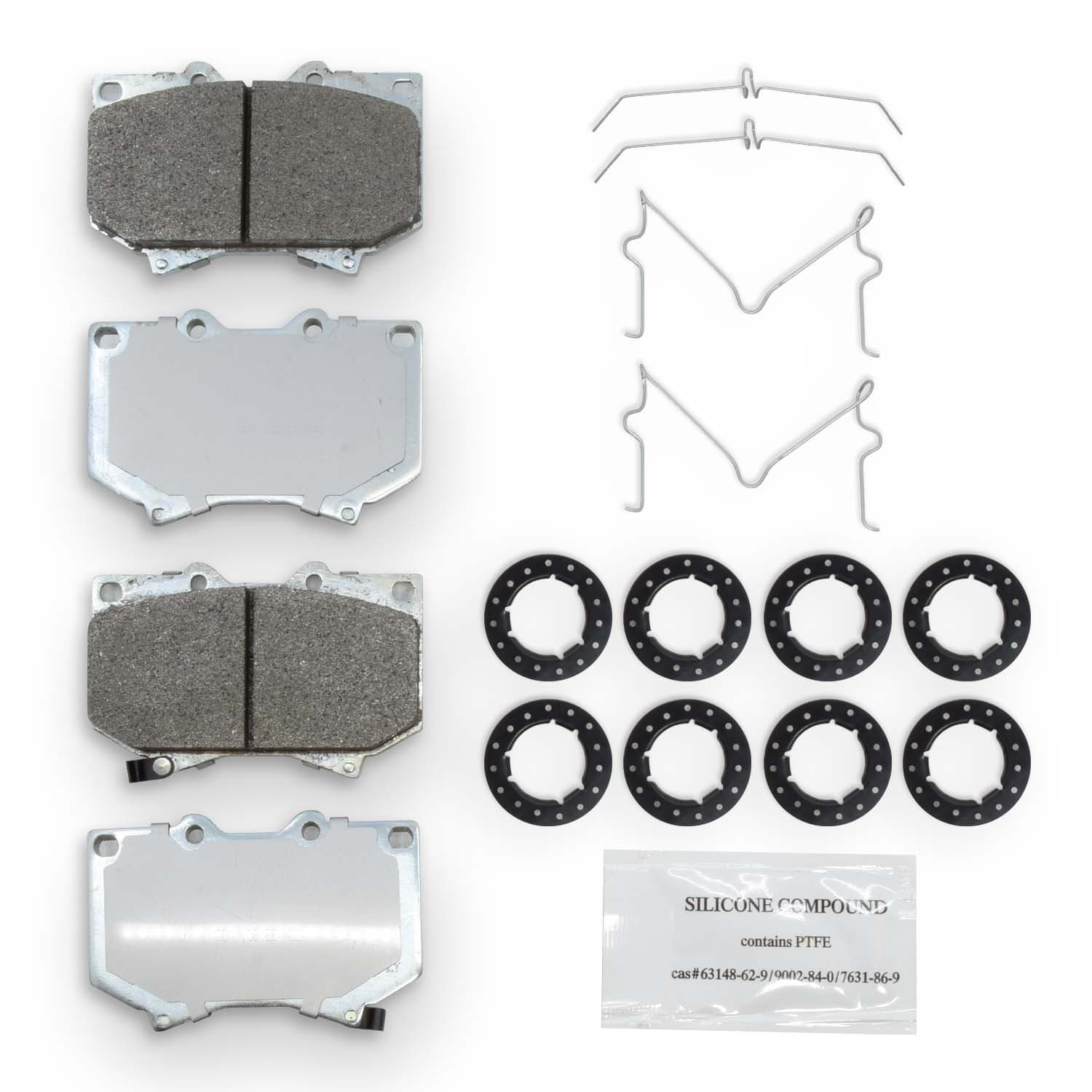 NRS Brakes 4x4 Heavy Duty Brake Pads  Toyota Landcruiser 80 Series 4x4 Heavy Duty Brake Pads FRONT - NRS Galvanised Brake Pads
