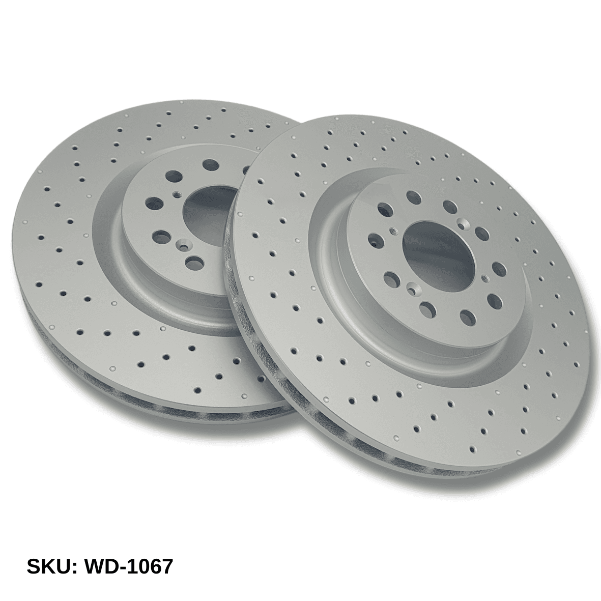 WinmaX WD Performance Sports Drilled Brake Discs Honda Civic FK8 Type-R Front - WinmaX Single Piece Brake Discs - PAIR