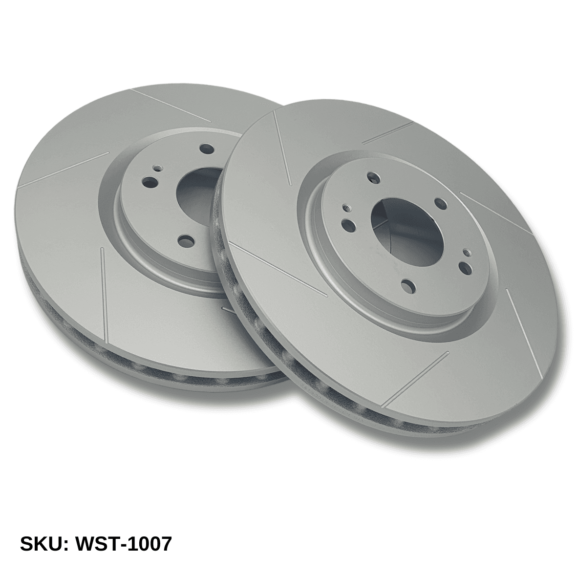 WinmaX WST Performance Slotted Brake Discs Mitsubishi EVO 5-9 Front - WinmaX Slotted Single Piece Brake Discs - PAIR