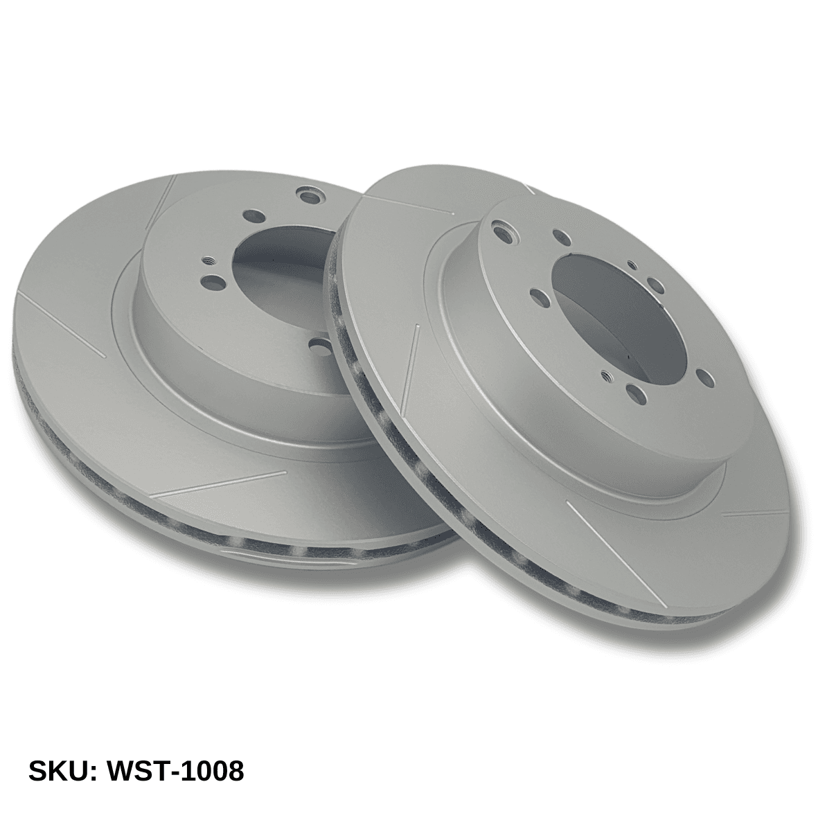 WinmaX WST Performance Slotted Brake Discs Mitsubishi EVO 5-9 Rear - WinmaX Slotted Single Piece Brake Discs - PAIR