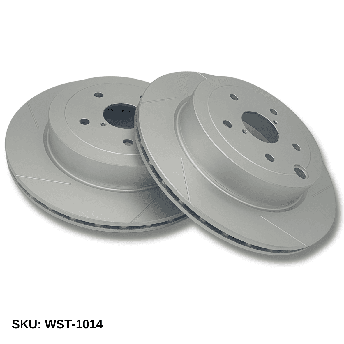 WinmaX WST Performance Slotted Brake Discs Subaru WRX STI GR,GV Rear - WinmaX Slotted Single Piece Brake Discs - PAIR