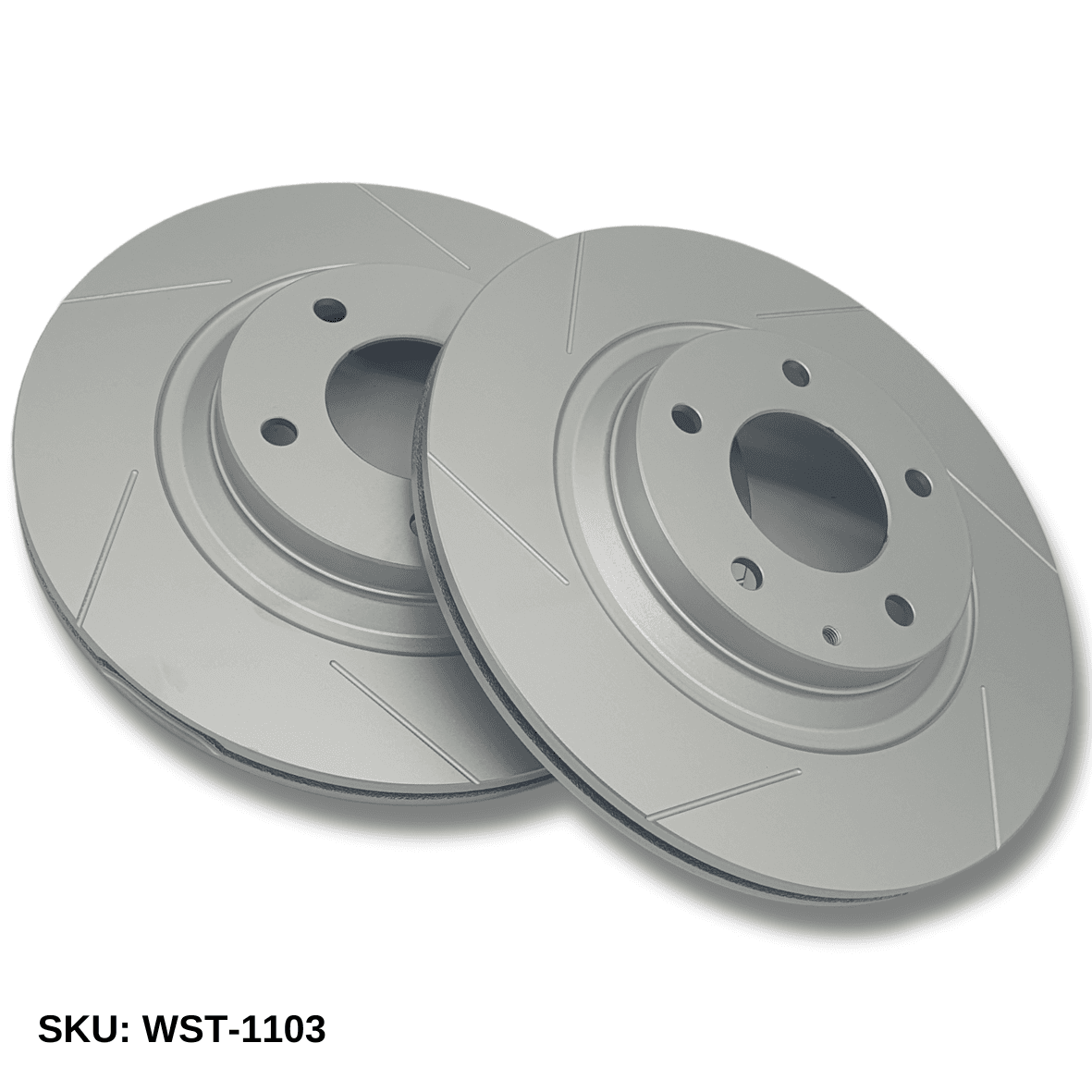 WinmaX WST Performance Slotted Brake Discs Mazda RX8 Rear - WinmaX Slotted Single Piece Brake Discs - PAIR