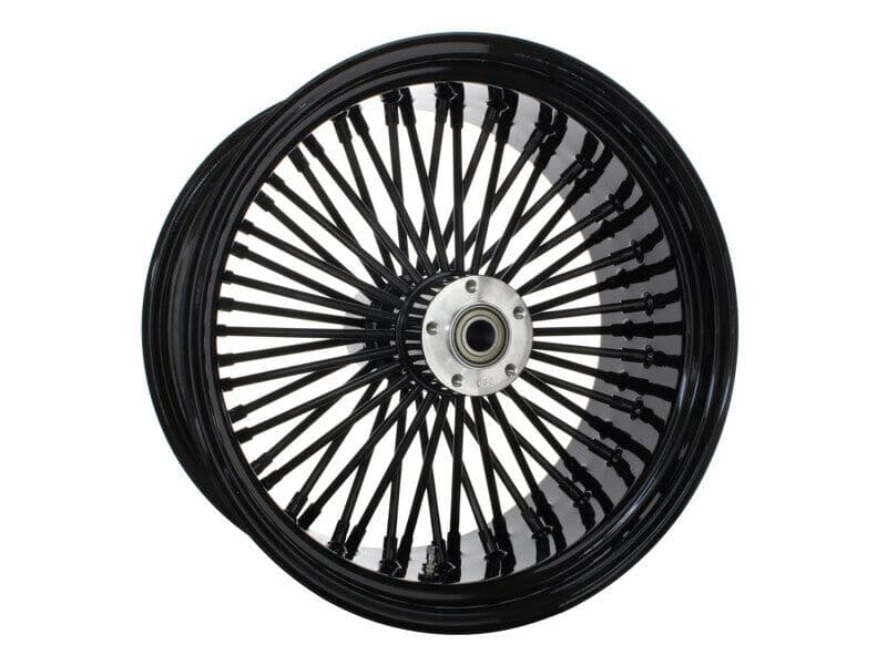 Attitude Inc Wheel, Rear, MaxSpoke, Black/Black, For Harley-Davidson , 18 x 3.5in, 3/4'' Axle, Each