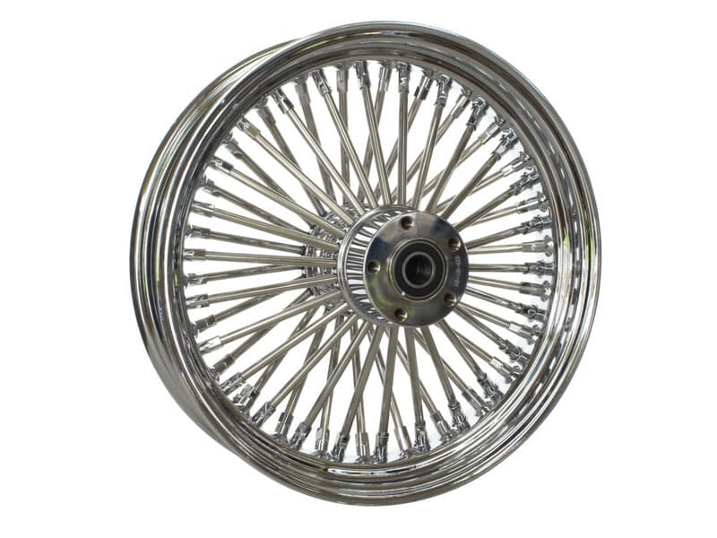 Attitude Inc Wheel, Rear, MaxSpoke, Chrome/Chrome, For Harley-Davidson Rear, 18x 5.5, ABS 25mm Axle, Each