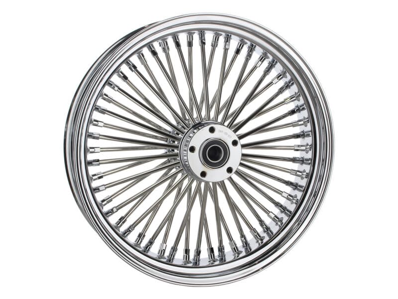 Attitude Inc Wheel, Rear, MaxSpoke, Chrome/Chrome, For Harley-Davidson , 16 x 3.5 in. , 25mm Axle, Each