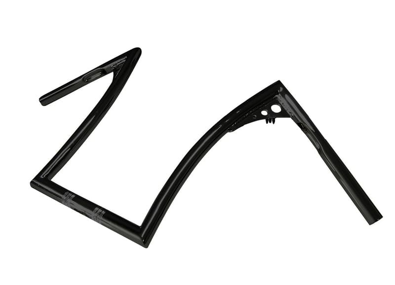 Attitude Inc Bonanza Handlebar, Black Powder Coat 15 Inch, 1.00 inch thick, Ape Hangers, For Harley Softail Sportster Fat Boy Dyna