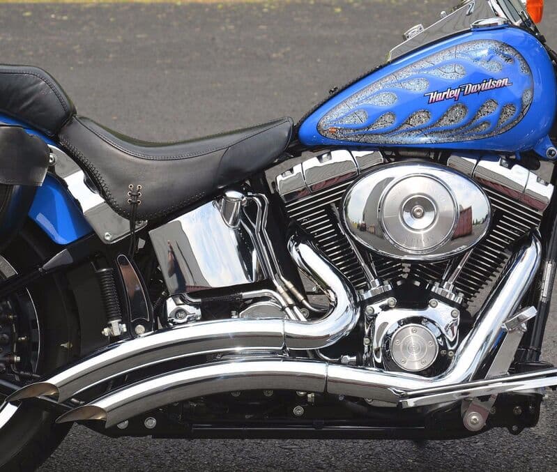 Attitude Inc, Razors Chrome Headers, Exhuast Kit, Big Radius Suit Harley Softail 1986-2017, Chrome, Heathields Attached, Kit