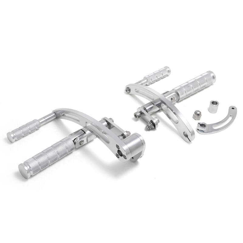 Attitude Inc Billet Forward Control kit, Polished, 4 in Forward, For Harley-Davidson Street Glide 1997-2008, Kit