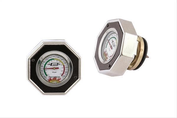 Mr. Gasket Thermocap - Radiator Cap with Built-In Temperature Gauge