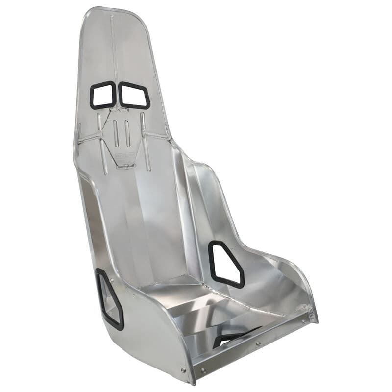 Proflow Aluminium Race Bucket Seat, 17 in. (430mm) Hip Width, Highback, Silver Finish