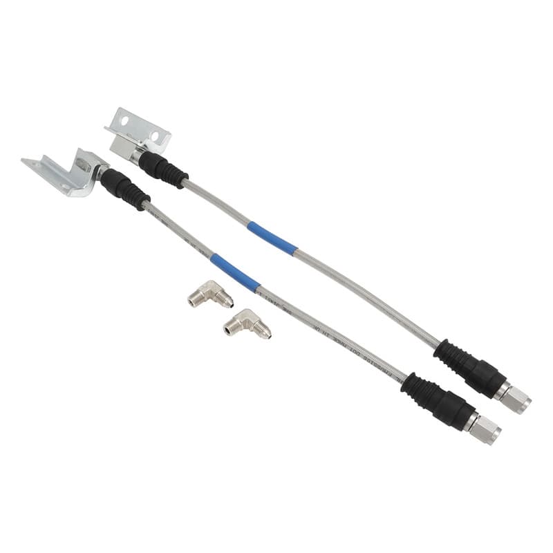 Proflow Brake Hose Kit, Stainless Steel Braided PTFE Hose, ADR Approved, Suit Wilwood Calipers, For Ford, XW-XF, ZC-ZL, Disc Front , Pair