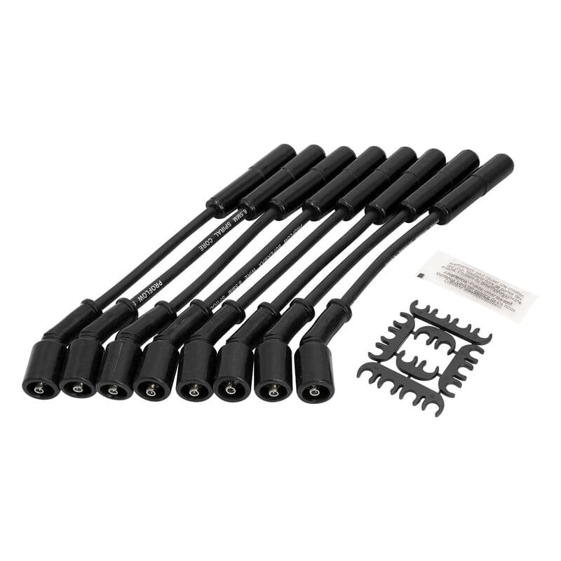 Proflow SuperMax Wire, Ignition Lead Kit, 8.5mm Spiral Core, Ceramic Boot, Black, LS Chevrolet, Holden Commodore, Set