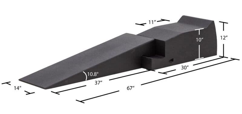 Proflow Pro Ramp, Race Ramps, Ramps, 2-piece, 10.8 Degree, 10 in. Tall, Pair