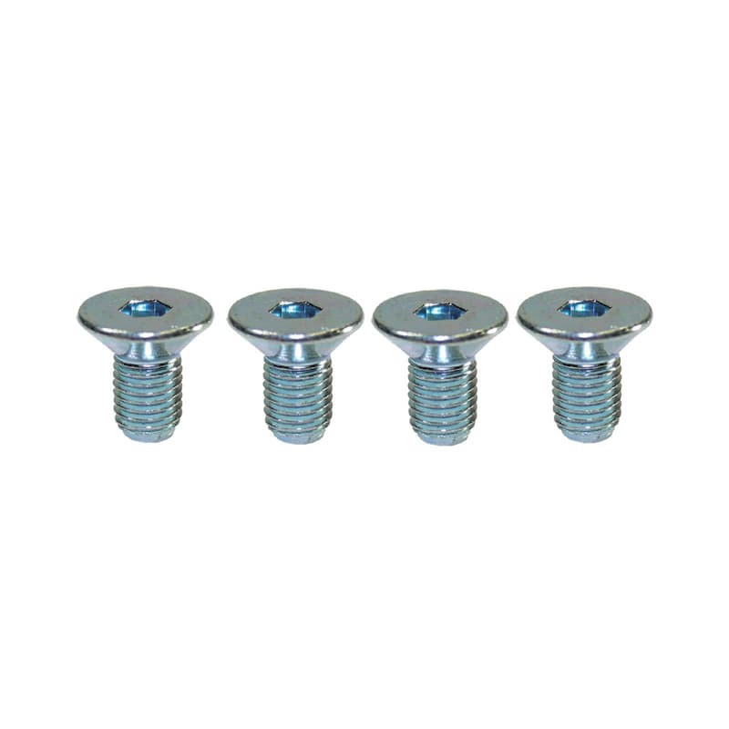 Proflow Water Pump Pulley Bolts, To Suit Allloy Pulley Countersunk Silver, 5/16 in.-24 x 5/8 in., Set Of 4