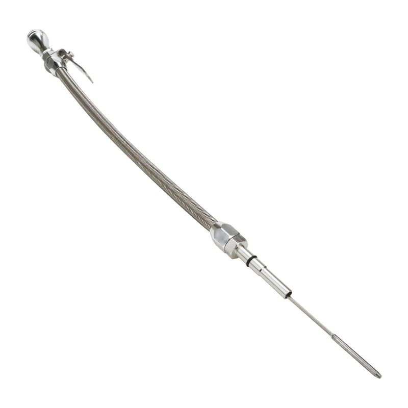 Proflow Engine Dipstick, LS Engine, Braided Stainless Steel, Tumble Polished, Chev, For Holden Commodore, LS, Each