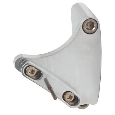 Proflow Timing Pointer, Aluminum, Polished, Adjustable, Chev, Small Block, 6 in, 7 in. Dampers, Each