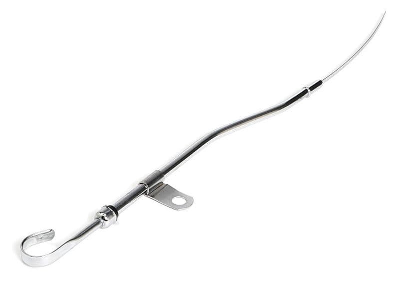 Proflow Engine Oil Dipstick with Tube, To Pan, Steel, Chrome, SBF, 351 Windsor V8  Each